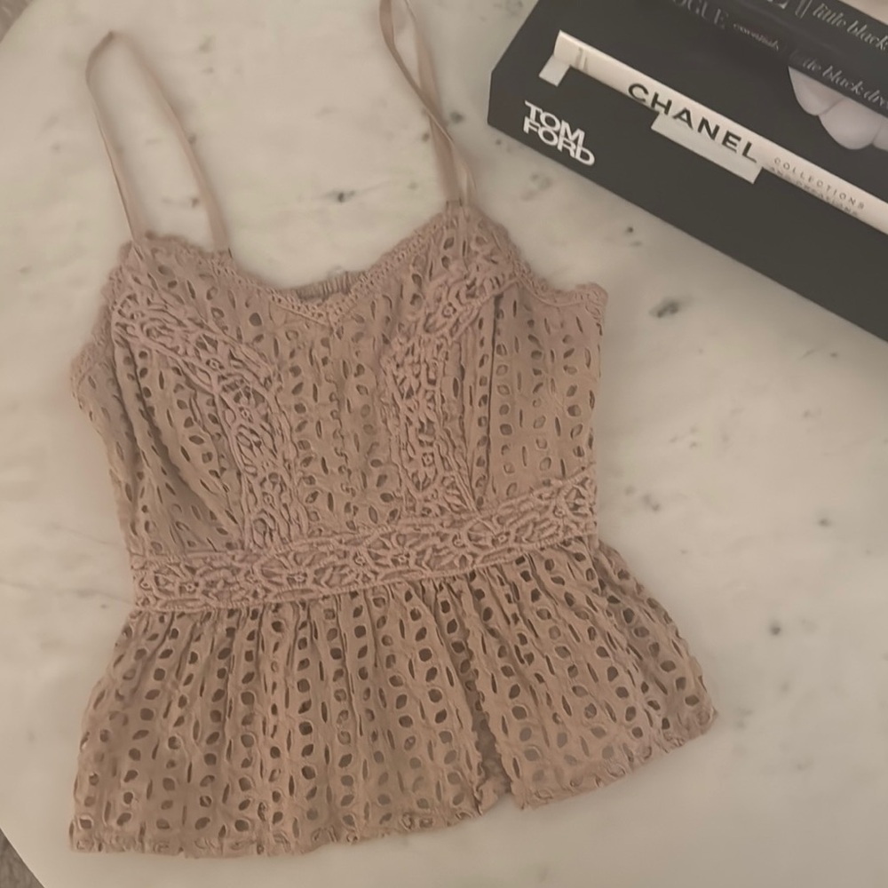 Elegant Lace Tan Top
